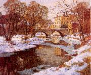 Mulhaupt, Frederick John Choate Bridge, Winter china oil painting reproduction